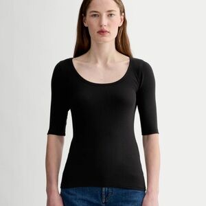 Everlane Black Scoop Neck Top